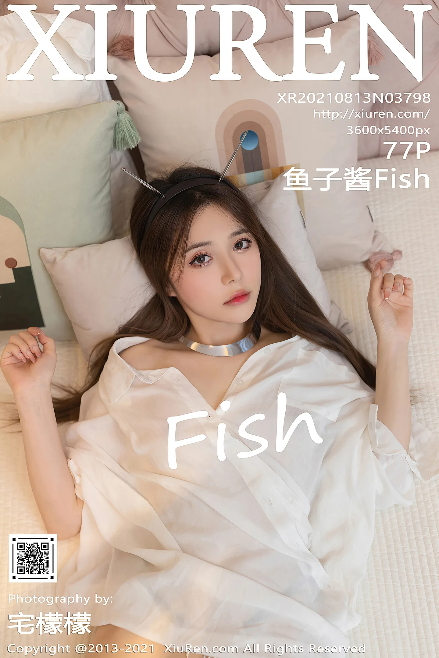 [XiuRen秀人网]VOL.3798 模特鱼子酱Fish机器人女友主题真空白衬衣秀惹火身材诱惑写真77P-秀人网官方网站